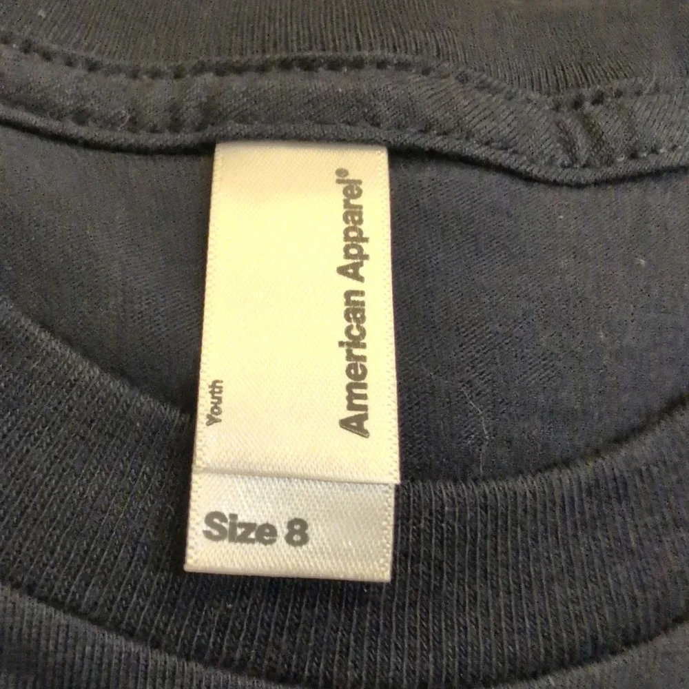 American Apparel Youth Size 8 Black Short Sleeve T-Shirt Tee Bundle of 4